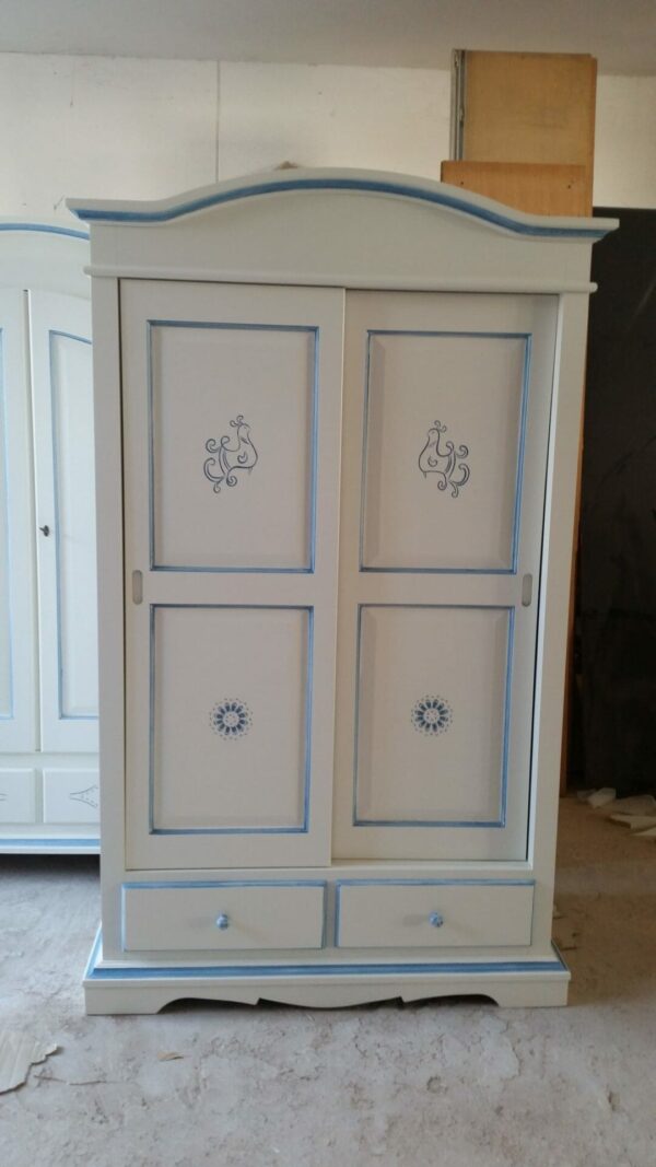 ARMADIO DUE ANTE SCORREVOLI STILE SARDO