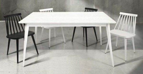 Tavolo Moderno Abete spazzolato