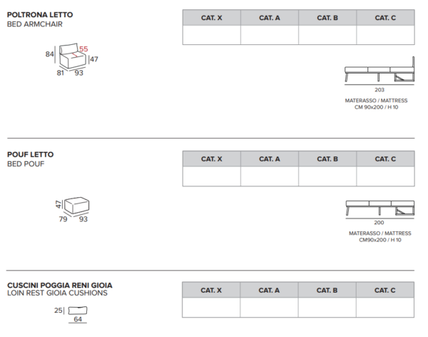 POLTRONA LETTO GIOIA