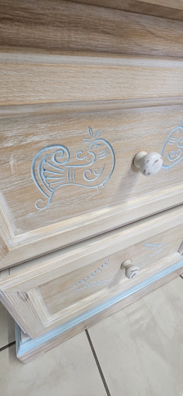 COMODINO STILE SARDO 2 CASSETTI