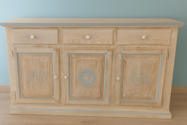 CREDENZA 3 ANTE STILE SARDO CREDENZA 3 ANTE STILE SARDO