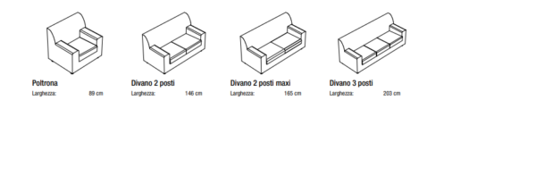 DIVANO 2 POSTI FLORA