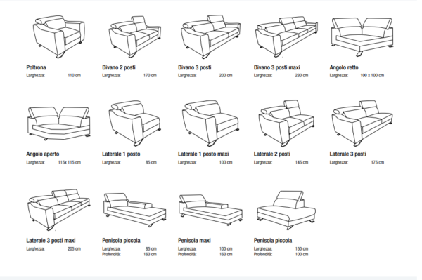 DIVANO 3 POSTI WINSON