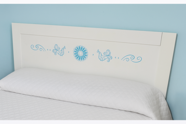 TESTATA LETTO IN LEGNO STILE SARDO