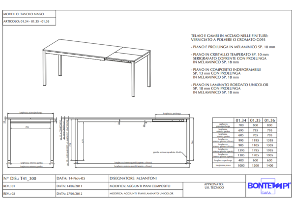 TAVOLO ALLUNGABILE MAGO