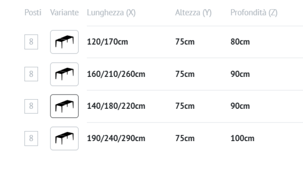 TAVOLO ALLUNGABILE CRUZ