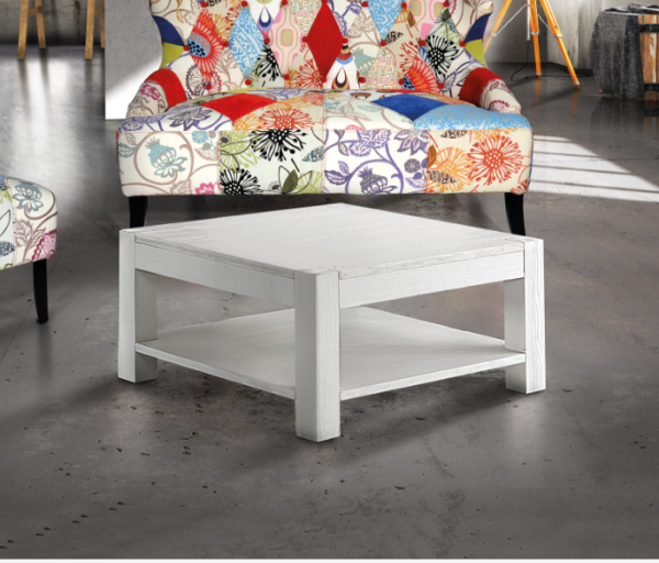 TAVOLINO SALOTTO IN ABETE SPAZZOLATO